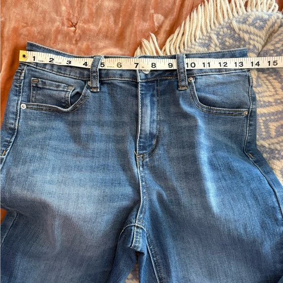 Embroidered 🌵 Floral Western Flare Women Jeans - Blue Denim - Picture 5 of 9